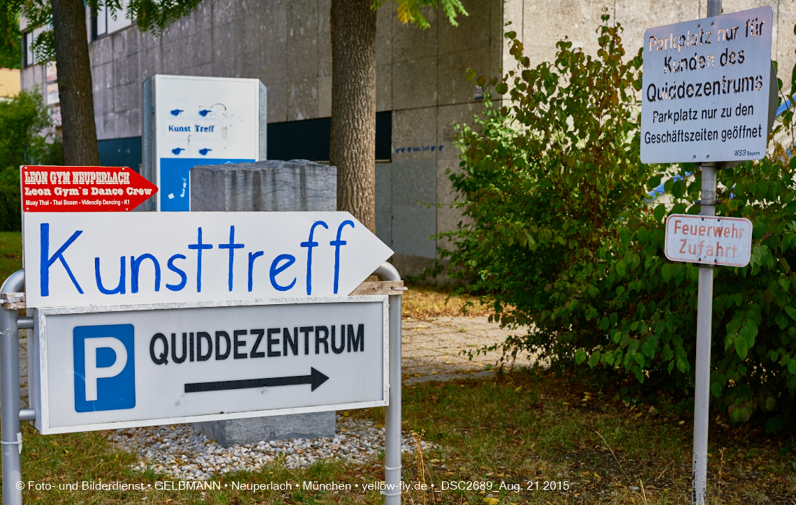 21.08.2015 - die Abrissbaustelle Quiddezentrum in Neuperlach